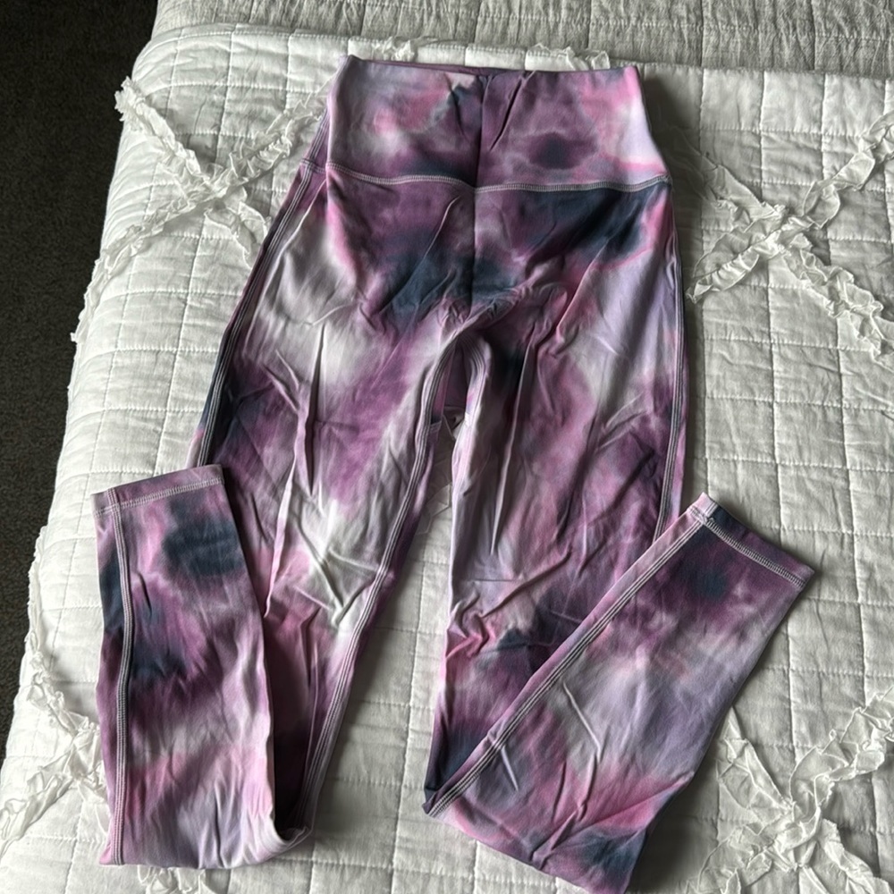 COPY - Buffbunny Leggings. Pink and purple tie dye. Size S